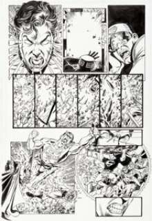 George Pérez and Scott Koblish Final Crisis: Legion of Three Worlds #1 Story Page 13 Original Art (DC, 2008)....