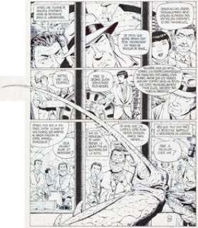  - Olivier Roman Harry Dickson Tome 2 Le Démon de Whitechapel Planche originale de la page 34 (Soleil, 19...