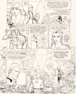  - Moebius (Jean Giraud) L‘Incal n°5 Â« La cinquième essence : Galaxie qui songe Â» Planche originale de la page 4 (Les...