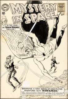 Murphy Anderson Mystery In Space #87 Hawkman Cover Original Art (DC, 1963). This was Murphy Anderson’s - | Heritage