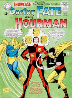  - Murphy Anderson Showcase #56 Cover Re-creation Doctor Fate and Hourman Original Art (1990s)....