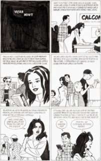 Jaime Hernandez Love and Rockets V2#15 Complete 4-Page Story "Near Mint" Maggie Original Art (Fantagraphics, 2005)... | Heritage