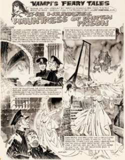  - Rafael Auraleon Vampirella #20 "Vampi‘s Feary Tales" 1-Page Story Original Art (Warren, 1972)....