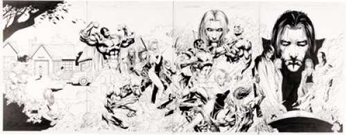  - Keu Cha Rising Stars #1 Connecting Variant Covers A-D Original Art (Image, 1999)....