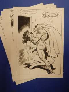 Bruno Marraffa | Macho n. 10 - Bruno Marraffa - 5x Tavole Originali erotiche "l’Homo - Lupo" - Page volante - Exemplaire unique - (1985) | Catawiki