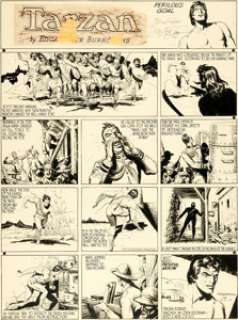 Burne Hogarth Tarzan #550 Sunday Comic Strip Original Art dated 9-21-41 (United Feature Syndicate, 1941).... | Heritage