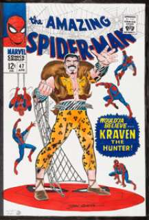 Mike Esposito and Stan Goldberg Amazing Spider-Man #47 Kraven Cover Re-Creation Original Art (undated)....