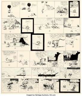 George Herriman Krazy Kat Sunday Comic Strip Original Art dated 7-8-17 (King Features Syndicate, 1917).... | Heritage