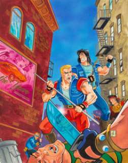 Frank Cirocco S.W.A.T. Pro Magazine October-1992 Cover Original Art (GamePro Media, 1992). The Double -