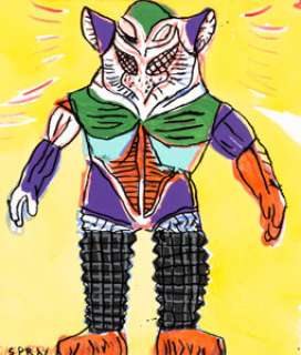 Gary Panter Gallery Piece Painting Original Art (1985)....