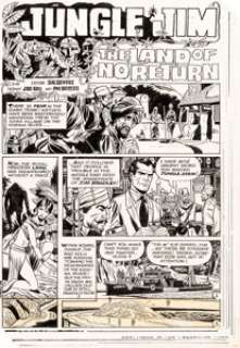 Pat Boyette Jungle Jim #23 Complete 14-Page Story "The Land of No Return" Original Art (Charlton Comics, 1969).... (Total: 14 Original Art)