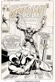 Marie Severin and Frank Giacoia Daredevil #63 Cover Original Art (Marvel, 1970).... | Heritage