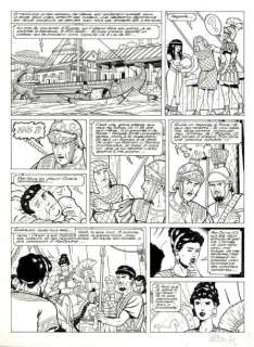 LENAERTS, ERIC - ALIX RACONTE... Planche originale à l‘encre de chine n°