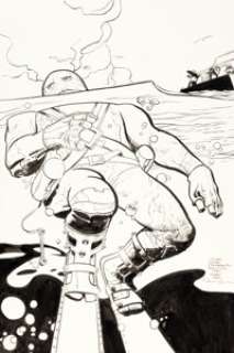 Paul Chadwick - Concrete #2 Unused Cover Original Art (Dark Horse, 1987/1995).