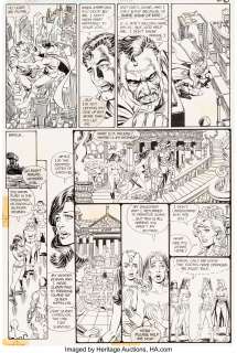 George Pérez and Jerry Ordway - Crisis On Infinite Earths #11 Story Page 21 Original Art (DC, 1986).