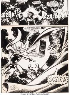 John Byrne and Pablo Marcos - The Avengers #165 Story Page 17 Original Art (Marvel, 1977).