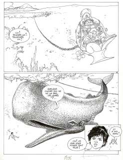 Hermann | Nic, Hé Nic ! Tu rêves ?, planche originale à l’encre de chine. | Septimus