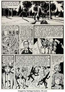 Tardi, Jacques - Jacques Tardi Les Aventures Extraordinaires d‘Adèle Blanc-Sec, Momies en Folie #4 Story Page 40 Original Art (Cast...