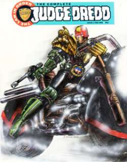 Ezquerra, Carlos - Carlos Ezquerra The Complete Judge Dredd #1 Cover Original Art (Fleetway, 1992)....