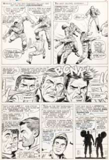 Ayers, Dick | Dick Ayers and John Tartaglione Sgt. Fury and His Howling Commandos #38 Story Page 3 Original Art (Marvel, 1967).... | Heritage