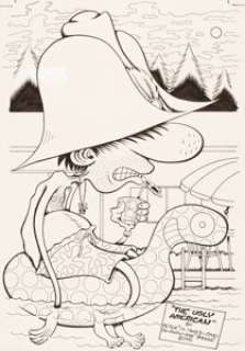 Bagge, Peter - Peter Bagge Hate #6 Rear Cover Original Art (Fantagraphics Books, 1991). ...