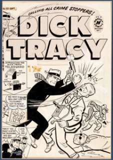 Simon, Joe - Joe Simon Dick Tracy #55 Cover Original Art (Harvey Comics, 1952). ...