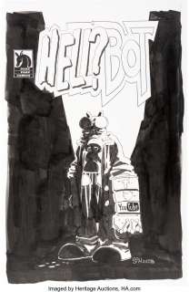 Sim, Dave | Dave Sim Hell?bot #1 Cover Original Art (Aardvark-Vanaheim, 2023).... | Heritage