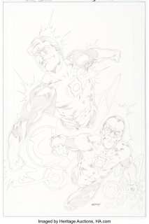 Reis, Ivan - Ivan Reis Green Lantern #33 Cover Original Art (DC, 2008). ...