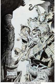 Kieth, Sam | Sam Kieth Marvel Comics Presents #103 Wolverine and Nightcrawler Cover Original Art (Marvel, 1992).... | Heritage