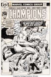 Buckler, Rich | Rich Buckler and Frank Giacoia Champions #7 Cover Original Art (Marvel, 1976).... | Heritage