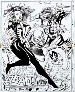 Ken Branch, Mike Collins - Darkstars #30 P 2-3 Dps (Huge Donna Troy, Green Lantern, Martian Manhunter!) 1994