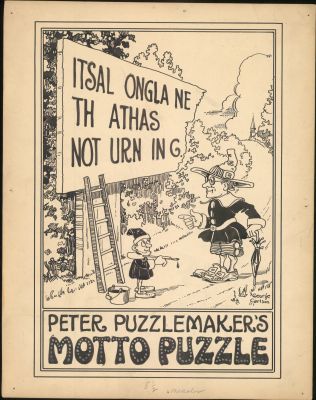 Carlson- Original Puzzle Page Art | Russ Cochran