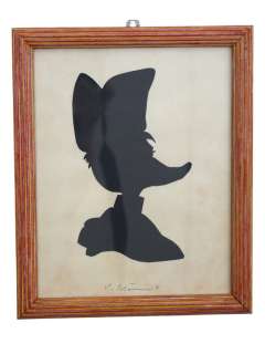 Prof. Volker Schönwart | Donald Duck - Napoleon Duckaparte - Silhouette on paper - framed - Exemplaire unique - (2023) | Catawiki