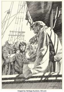 Wrightson, Bernie - Bernie Wrightson Mary Wollstonecraft Shelley‘s Frankenstein Illustration Original Art (Marvel, 1977-1983)....