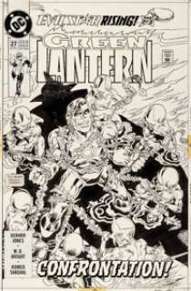 Bright, Mark - Mark Bright (as M.D. Bright) and Romeo Tanghal Green Lantern #27 Cover Original Art (DC, 1992). ...