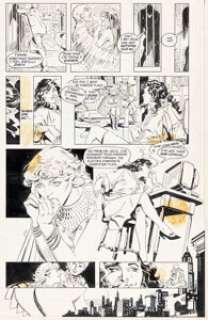 García-Lopez, José Luis - Jose Luis Garcia-Lopez, Romeo Tanghal, and Carlos Garzon New Teen Titans #10 Story Page 18 Original Art (DC, 1985)...