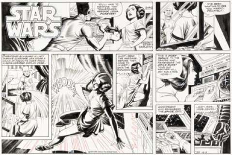 Manning, Russ - Russ Manning Star Wars #39 Sunday Comic Strip Original Art dated 12-2-1979 (L.A. Times Syndicate, 1979)....