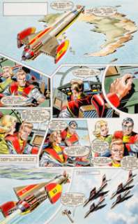 European Superhero Comic Artist | Mike Noble TV Century 21 #45 Fireball XL5 Story Page 2 Original Art (Century 21 Publications, 1965).... | Heritage