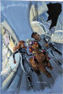 Mézières, Jean-Claude | Jean-Claude Mézières Valerian and Laureline, Lininil Has Disappeared Cover Original Art (Mango Jeunesse, 2... | Heritage