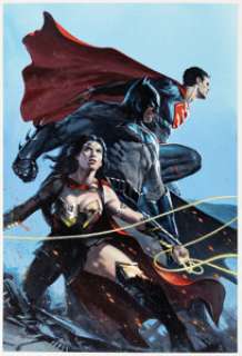 Dell‘Otto, Gabriele - Gabriele Dell‘Otto Justice League #1 Bulletproof Variant Comics & Games Cover Original Art (DC, 2016)....