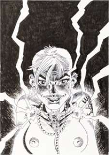 Rufus Dayglo Tank Girl: Bad Wind Rising #3 Cover Original Art (Titan 2011)....