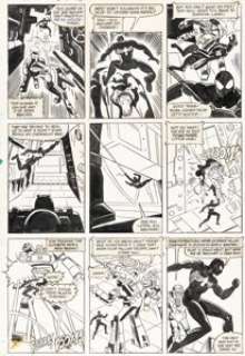 Frank Springer, Kim DeMulder, and Mike Esposito - The Transformers #3 Story Page 20 Black Costume Spider-Man Origina...