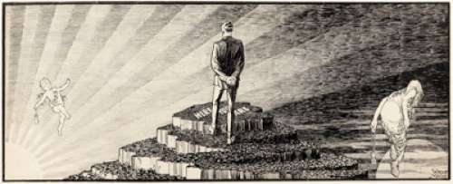 Winsor McCay | New York American New Year Editorial Comics Panel Original Art dated 12-31-22 (New York American, 1922). | Heritage