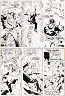 Sal Buscema and Frank McLaughlin Captain America #169 Story Page 18 Original Art (Marvel, 1974). | Heritage