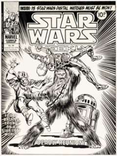 Tom Palmer Star Wars Weekly #26 Cover Original Art (Marvel UK, 1978).