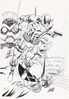 Rob Liefeld Deadpool: Badder Blood #1-5 Covers Original Art Group of 5 (Marvel, 2023). (Total: 5 Original Art)