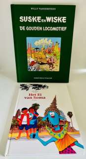 Paul Geerts + Willy Vandersteen | Suske en Wiske, Mo, Jade en Plakapong - De Gouden locomotief + Het Ei van Soma - Cartonné - EO - 2012 - 2014 | Catawiki
