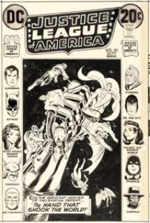 Nick Cardy Justice League of America #101 Cover Original Art (DC, 1972).