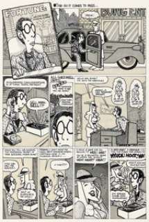 Art Spiegelman Short Order Comix #1 Story Page 3 Original Art (Head Press, 1973).