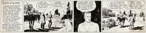 Noel Sickles Scorchy Smith Daily Comic Strip Original Art dated 11-16-36 (Associated Press Newsfeatures, 1936).